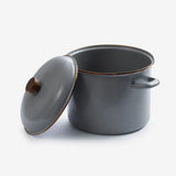 Barebones Living Enamel Stock Pot - Slate Gray