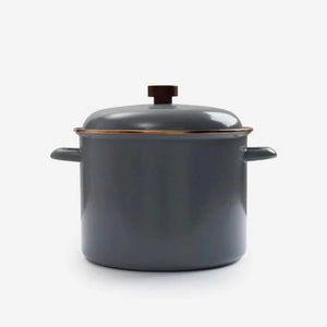 Barebones Living Enamel Stock Pot - Slate Gray