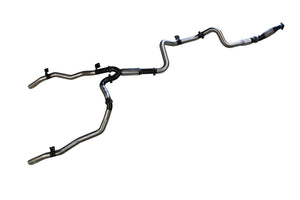 Manta Single 4in Turbo Back without Cat Stainless Steel - Loud (Landcruiser VDJ79 16+)