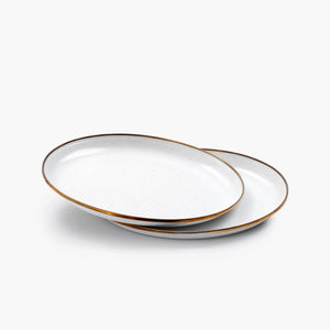 Barebones Living Enamel Deep Plate - set of 2