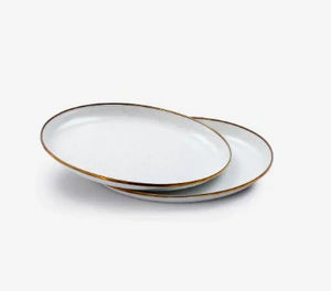 Barebones Living Enamel Salad Plate - set of 2