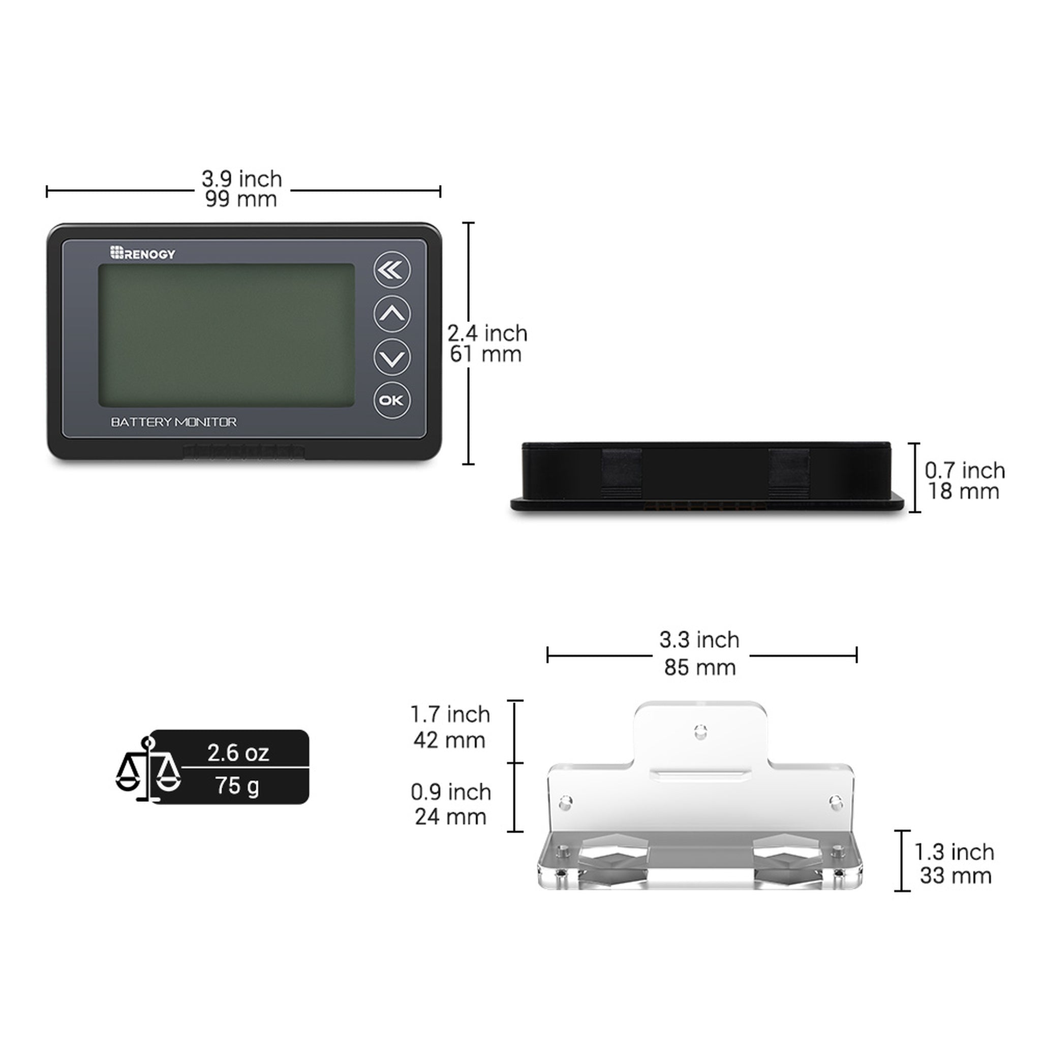 Redodo 500A Battery Monitor with Shunt