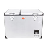 SnoMaster 56L Dual Compartment Stainless Steel Fridge/Freezer AC/DC (SMDZ-CL56D)