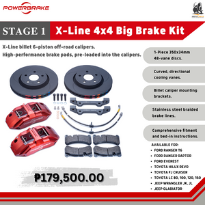 Powerbrake STAGE 1 4x4 Big Brake Kit