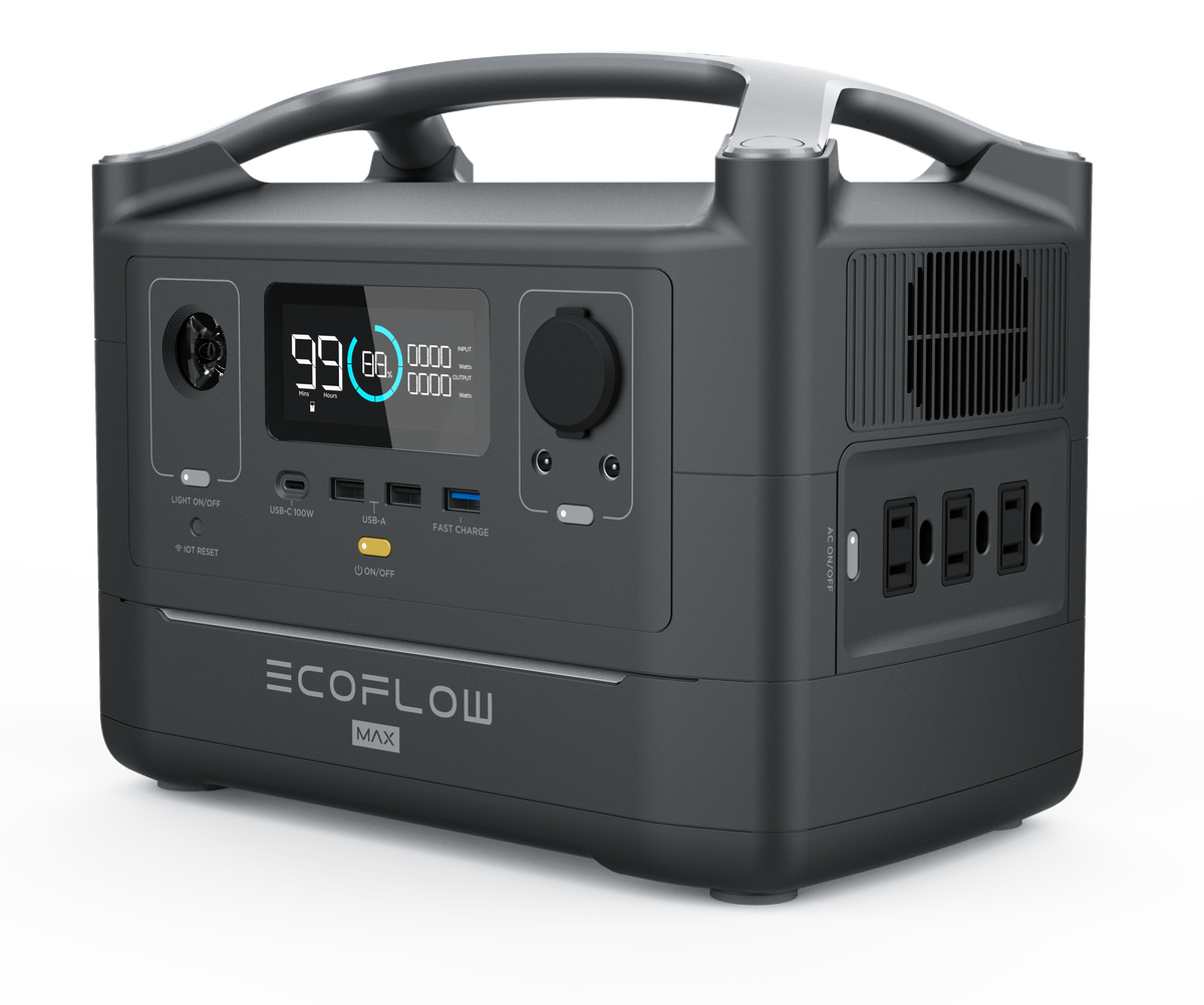 EcoFlow -BUNDLE- RIVER Max / Portable Power Station w/ Additional Batt ...