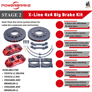 Powerbrake STAGE 2 X-Line 4x4 Big Brake Kit